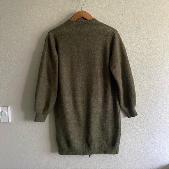 Embroidered Brown Cardigan Sweater - Picture 9 of 15